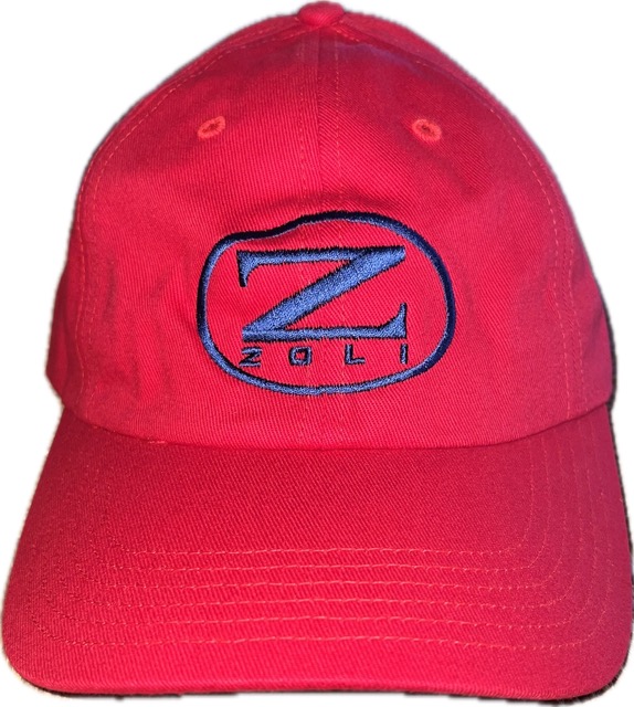 Zoli Embroidered Unstructured Snap Back Hat (Red)
