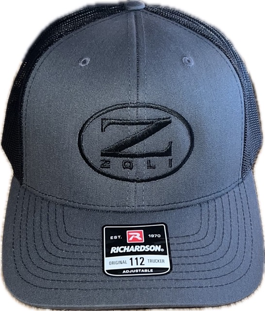 Zoli Embroidered Snap Back Hat (Black/Grey)