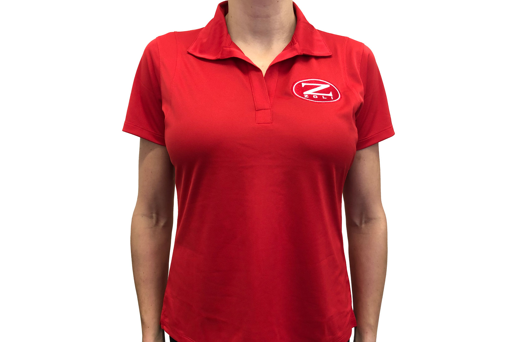 Zoli Women’s Embroidered Polo Shirt ( Red )