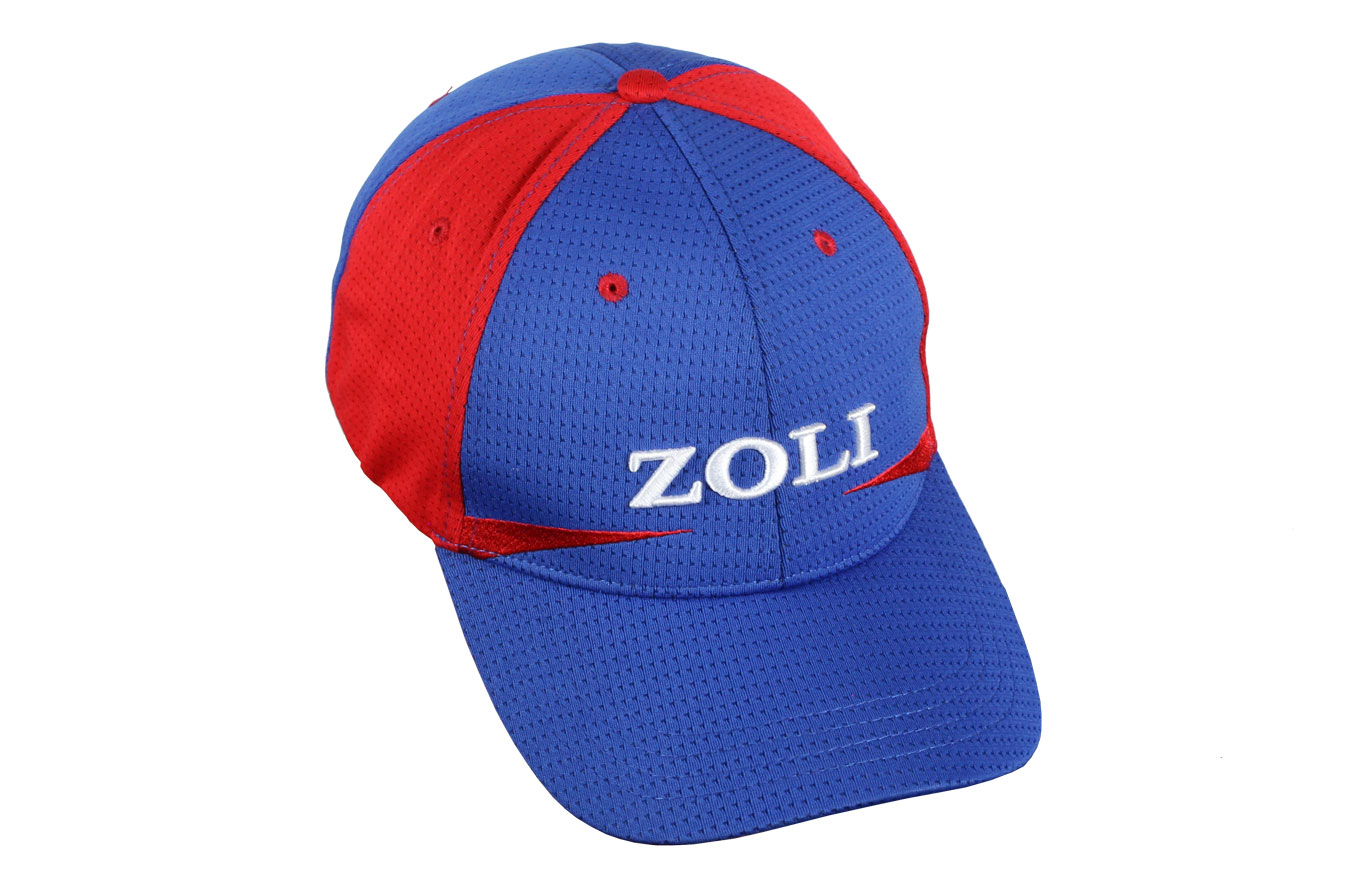 Zoli Embroidered Velcro Back Hat (Red/Blue – DART)