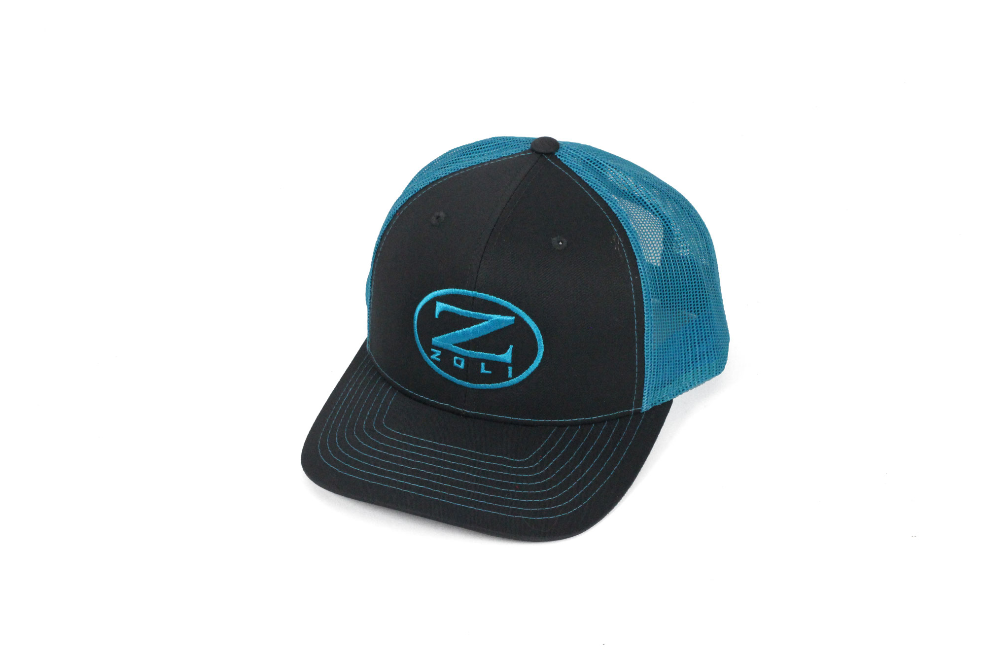 Zoli Embroidered Snap Back Hat (Blue)